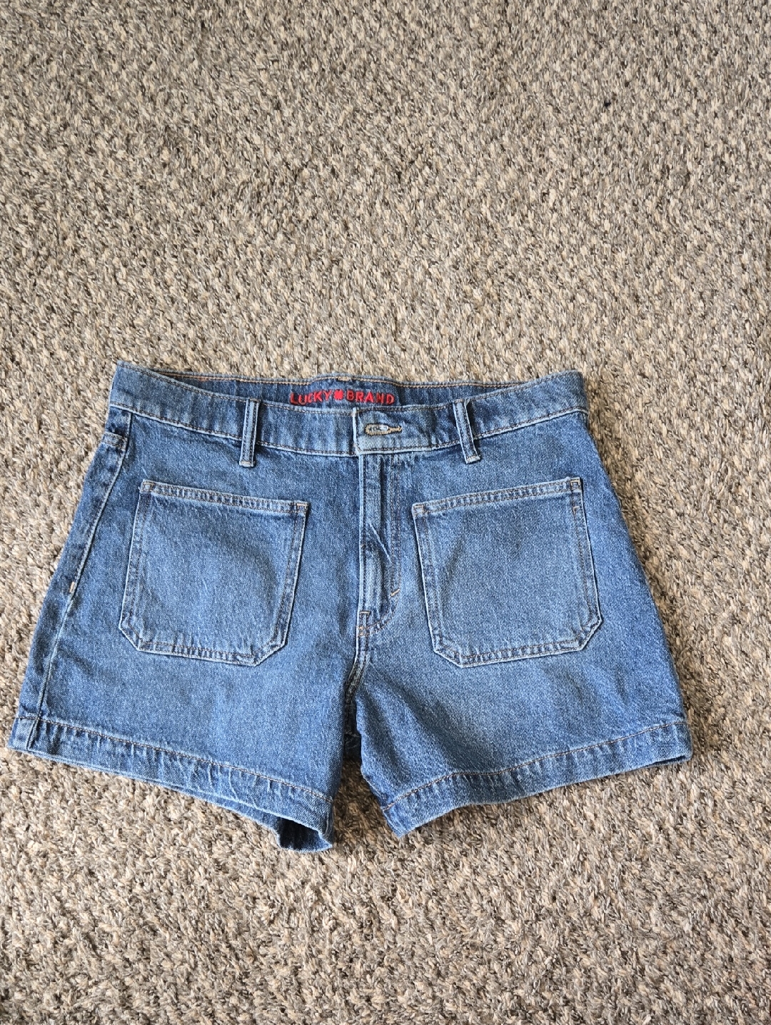 Lucky Brand Medium Blue Denim HighRise Shorts